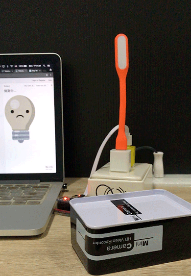 Webduino 人體紅外線偵測點燈